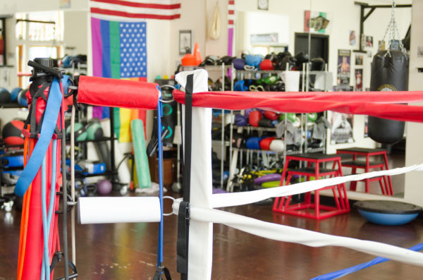 boxing ring at rock steady boxing seattle